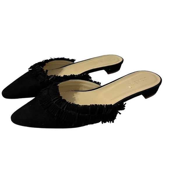J. Crew Slip On Fringe Slides Mules Size 8.5 - Picture 2 of 5